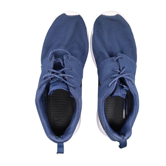 Nike Shoes Mens 10.5 Athletic Trainers Lifestyle Casual Sneakers Roshe Run Blue - Picture 7 of 12